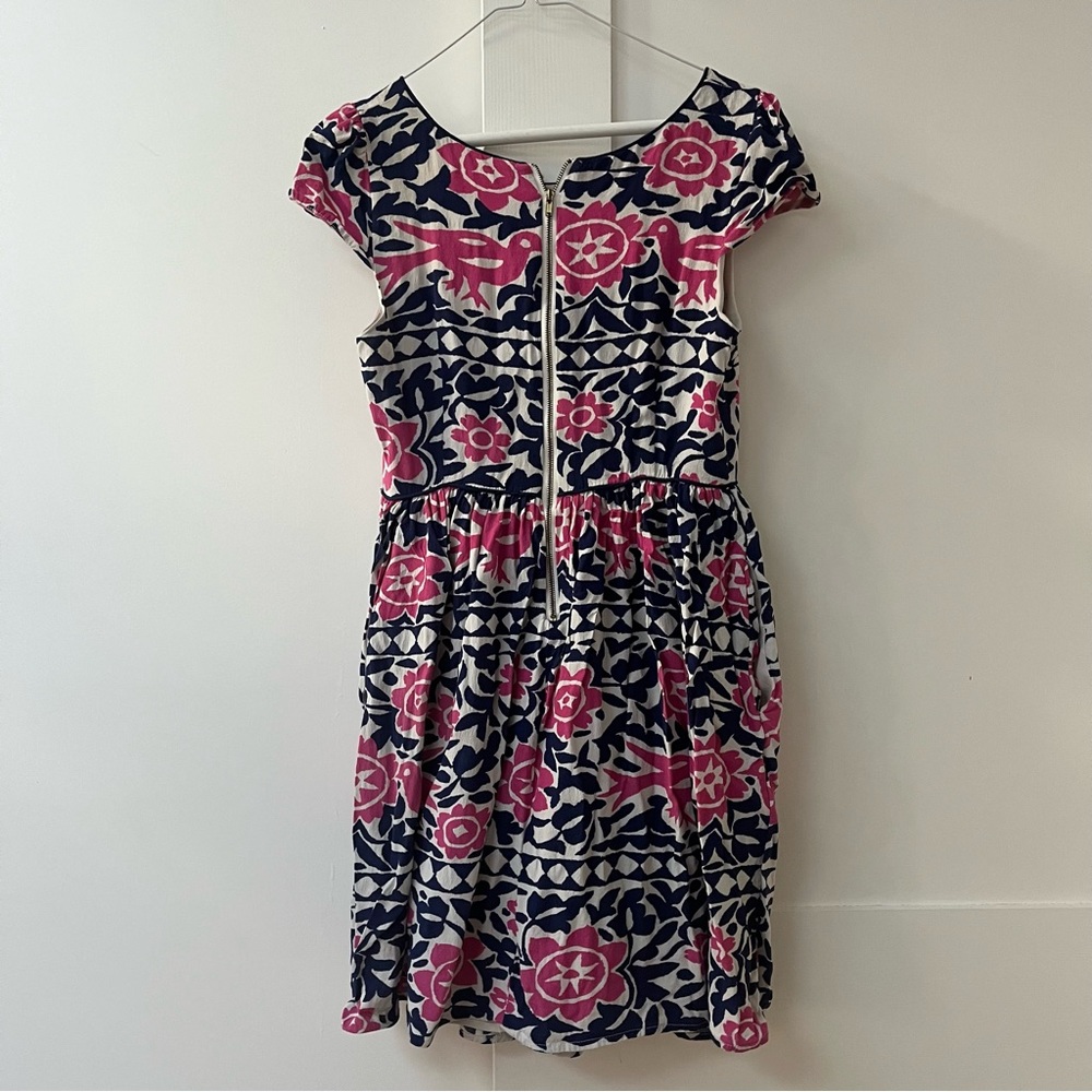 Anthropologie Maeve "Peralta" Dress in Pink and Blue Size 4 - Picture 3 of 3